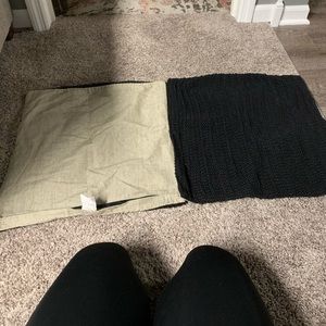 2 Crate &Barrel Throw pillow covers
